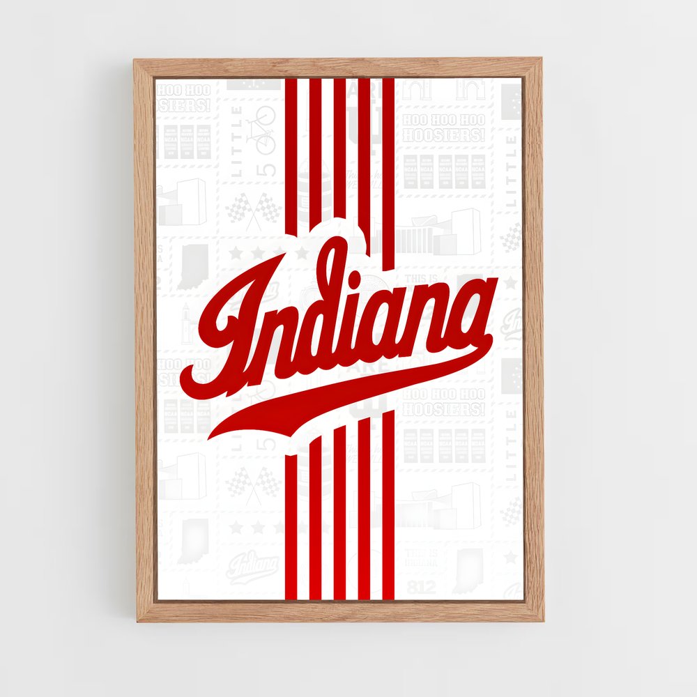 Poster Indiana Spirit – affiche Basketball (vue 4)